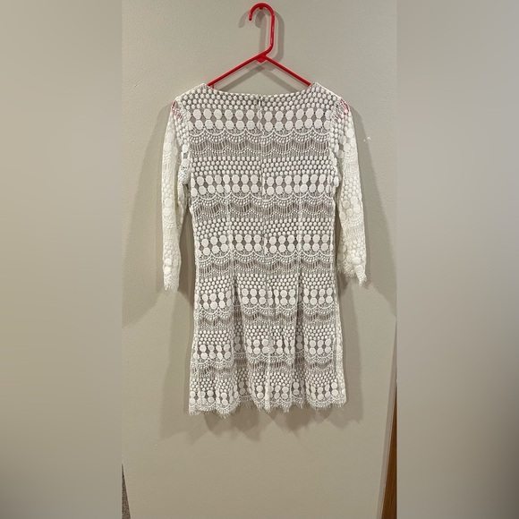 RN Studio (Ronnie Nicole) White Lace Sheath Dress - Size 4 - Picture 2 of 10